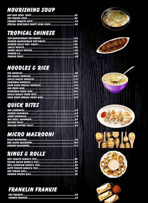 Menu At THE FOOD DUDE RESTAURANT Lucknow   07ca18ac5cefc847d6ec8ae24337b651 