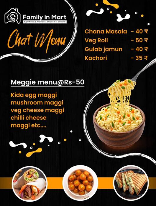 Menu of Family In Mart, Koodal Nagar, Madurai