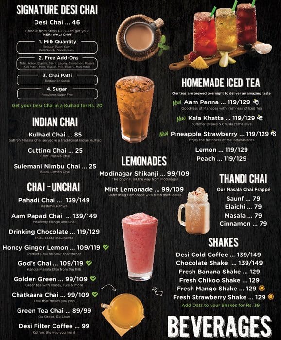 Menu at Chaayos Cafe Sector 127, Noida, IHDP