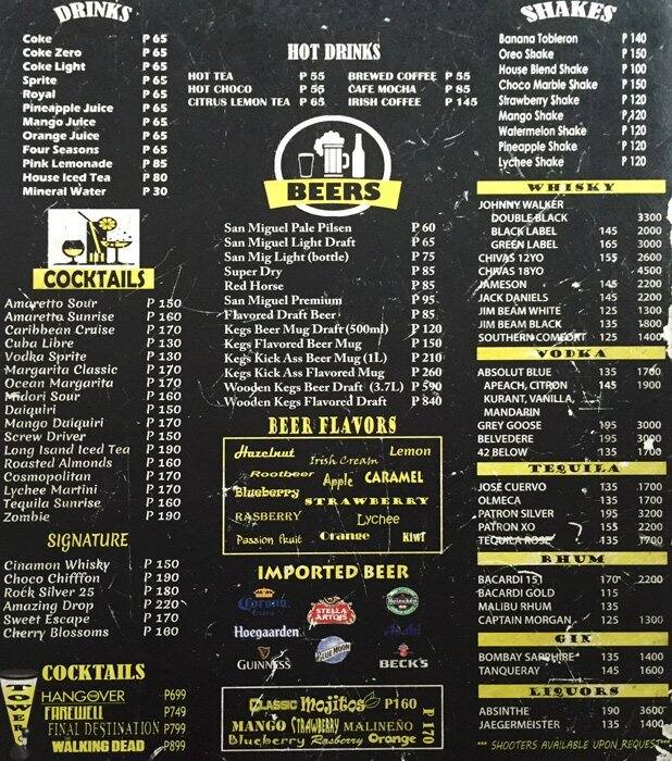 Wooden Kegs Menu, Menu for Wooden Kegs, Ortigas, Pasig City Zomato