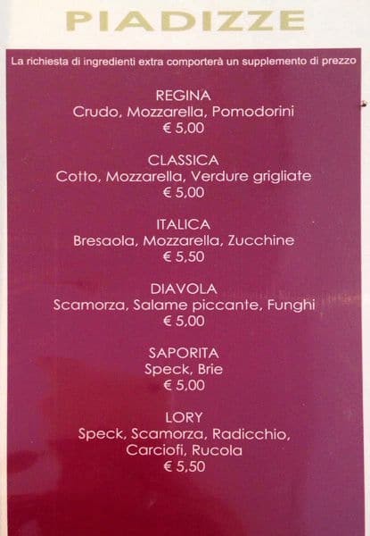 Menu di Pacino Cafè 