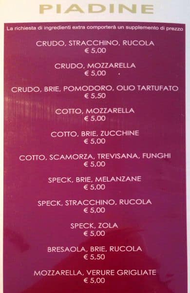 Menu di Pacino Cafè 