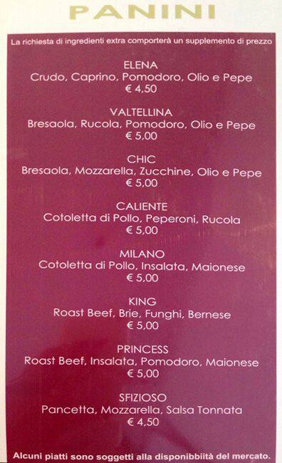 Menu di Pacino Cafè 