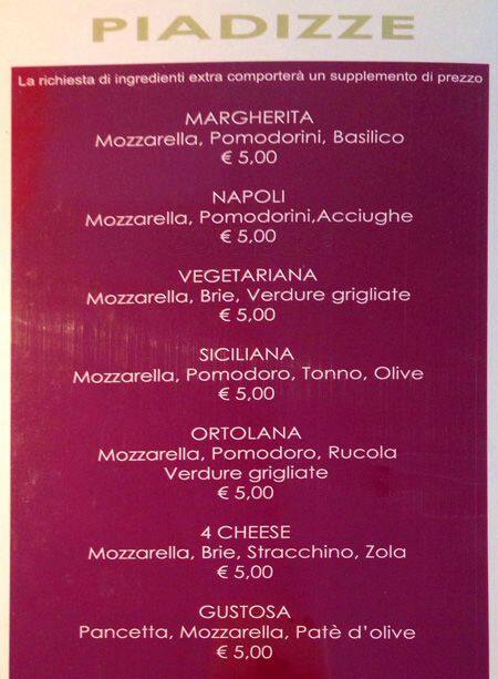 Menu di Pacino Cafè 