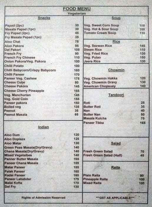 Menu at Titos Bar And Restaurant, Kolkata, Dalhousie