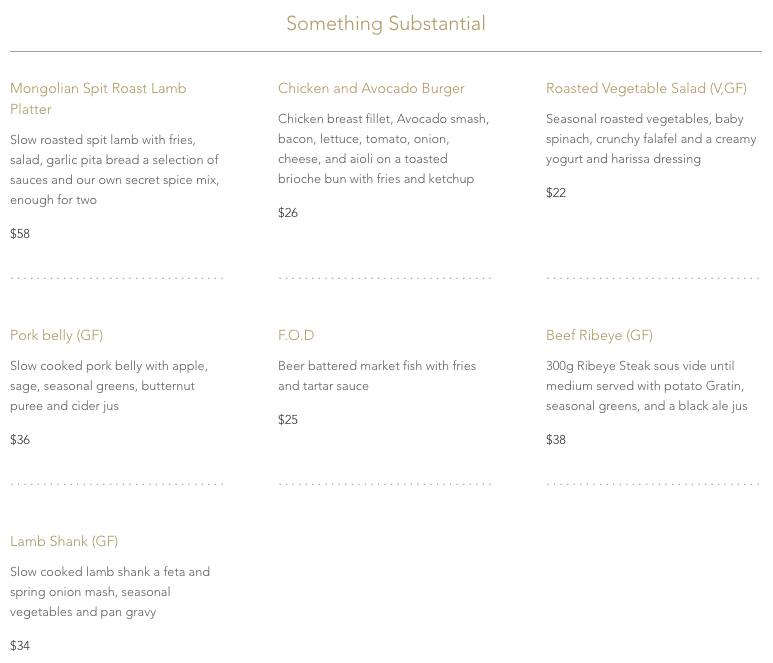 Menu at St Margarets Cafe & Bistro, Karaka