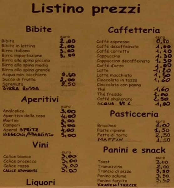 Menu di marcopolo 