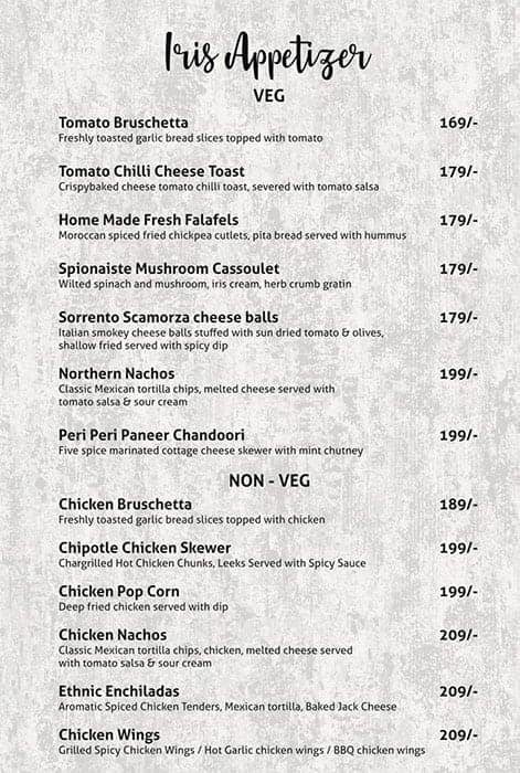Caffe Pascucci menu