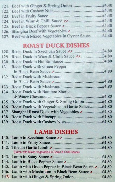 Bamboo Garden Menu Menu For Bamboo Garden Moston Manchester