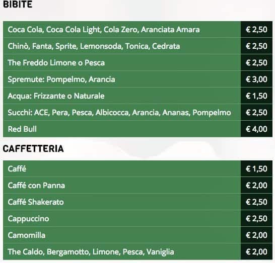 Menu di Sergio & Efisio 
