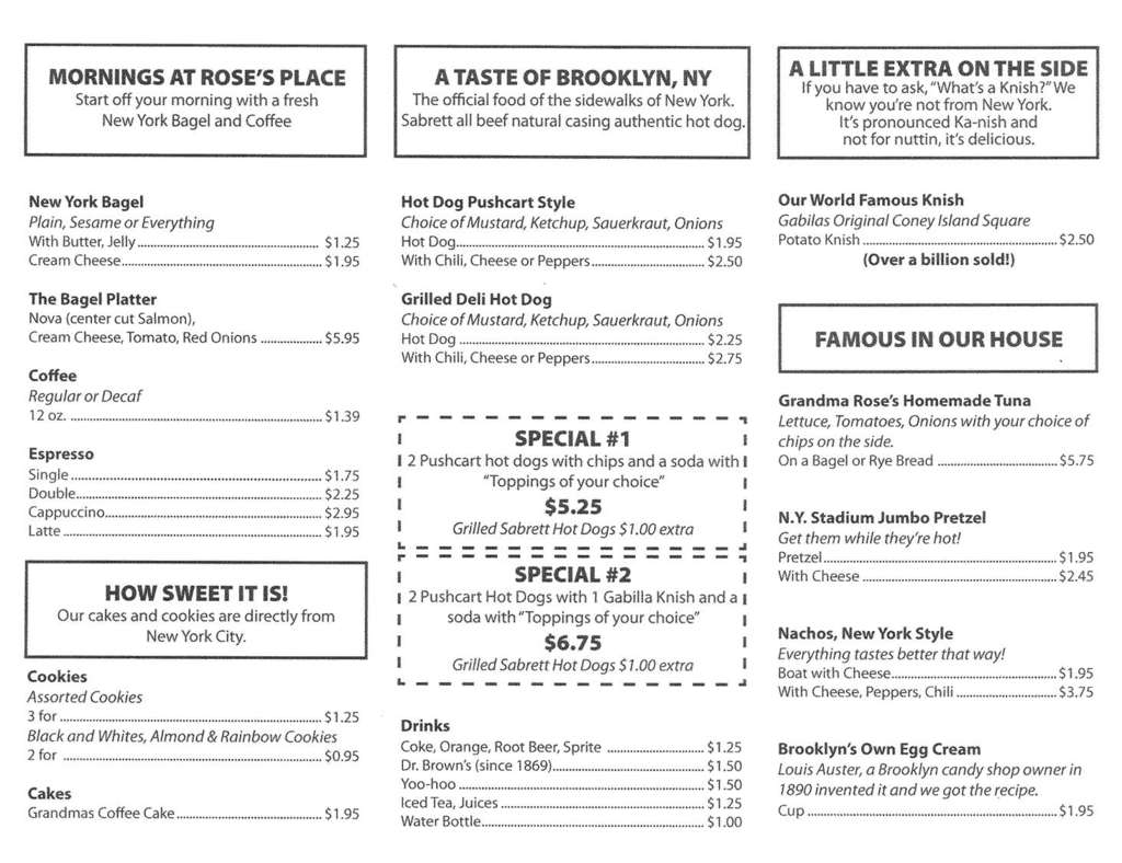 The Show Emporium Menu, Menu for The Show Emporium, Cooper City, Miami
