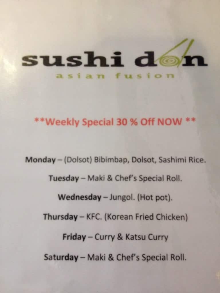 Sushi Don Menu Menu For Sushi Don Lafayette Lafayette Urbanspoon drinks-pi-social