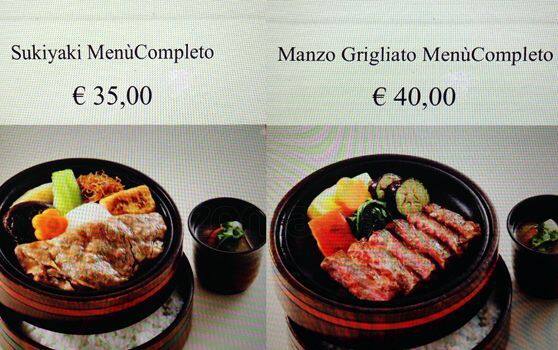 Menu di Japan. Star Dining 