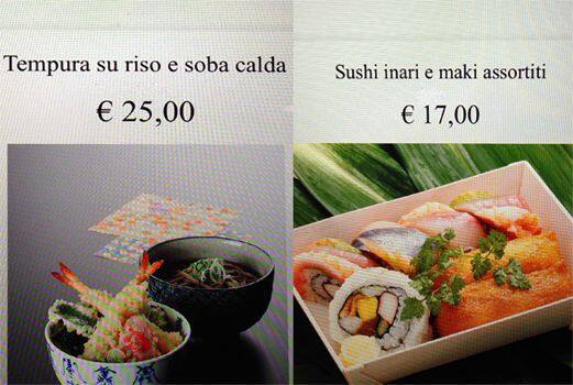Menu di Japan. Star Dining 