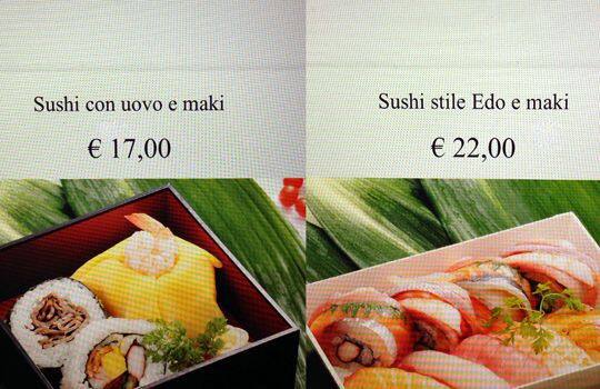 Menu di Japan. Star Dining 