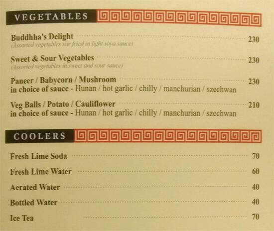 Kim Lee Chinese Restaurant menu