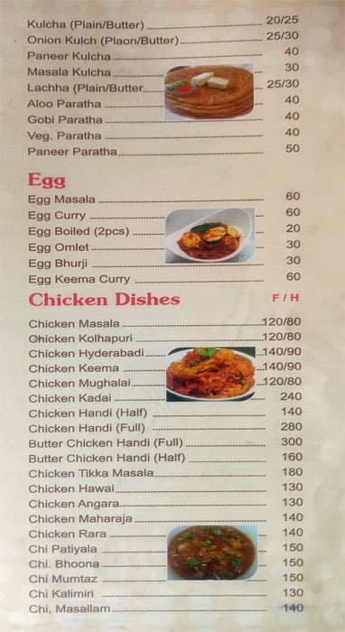 Christy Restaurant menu