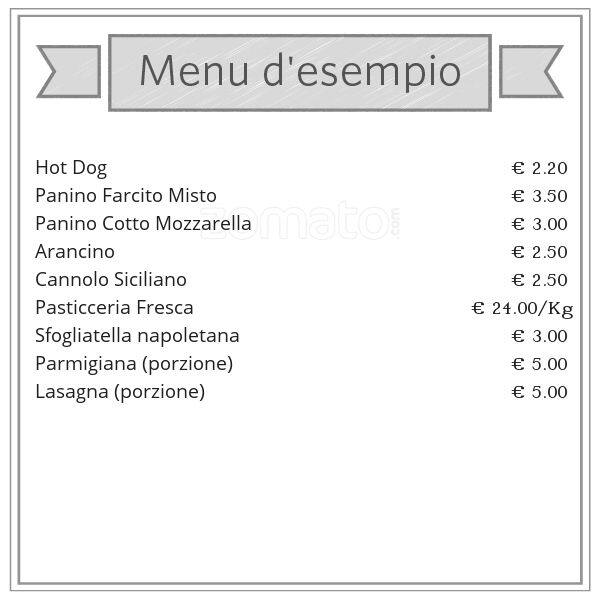 Menu di Panificio Pasticceria Amori e Sapori Milano 