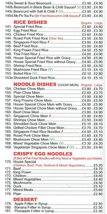 Good Luck Chinese Takeaway Hayes menu