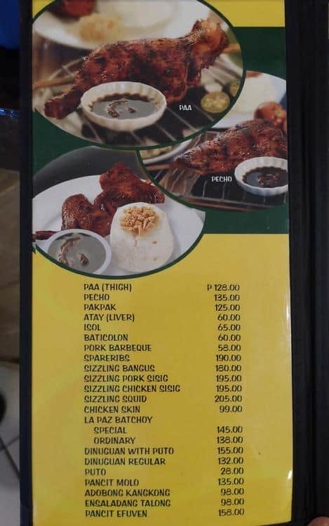 Bacolod Chicken House Menu Menu De Bacolod Chicken House Bf Homes