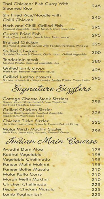 Drizzle menu