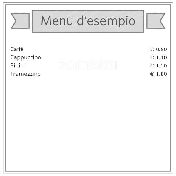 Menu di A & G Caffe' Snc 