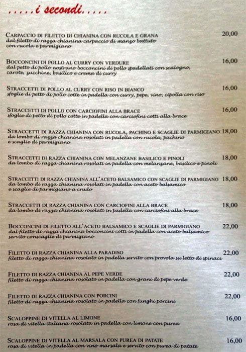Menu di Cocomerino 