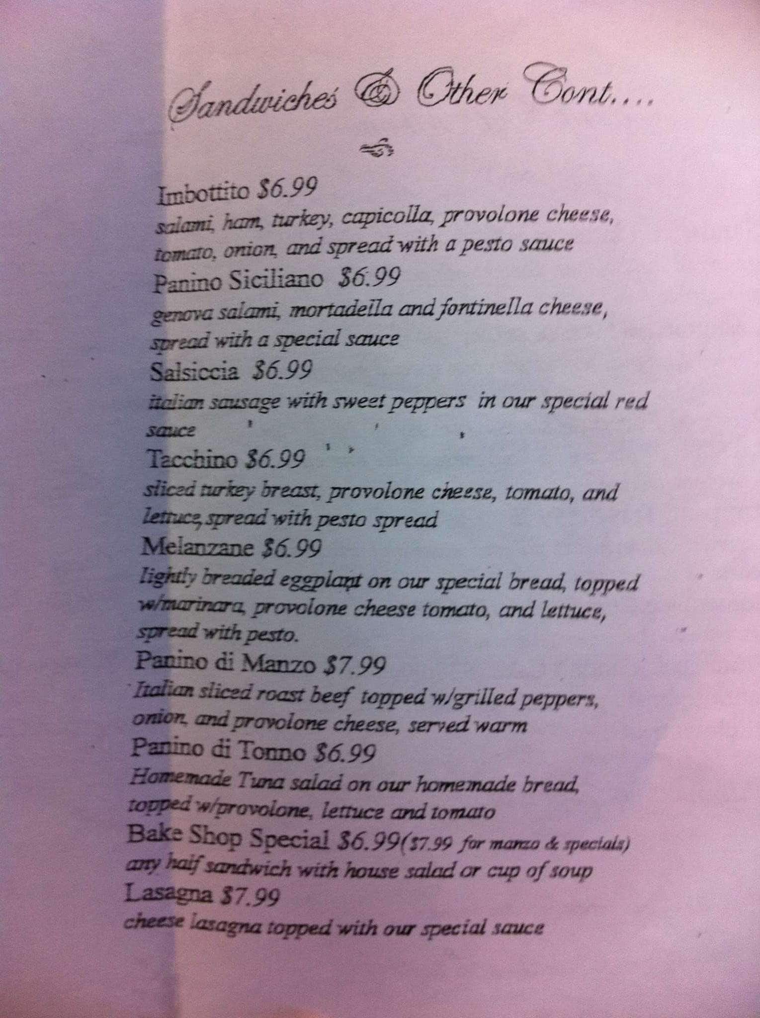 Menu At Tina S Italian Bake Shop Cafe Gurnee   D15ae096763be2fee17916caaacbd821 