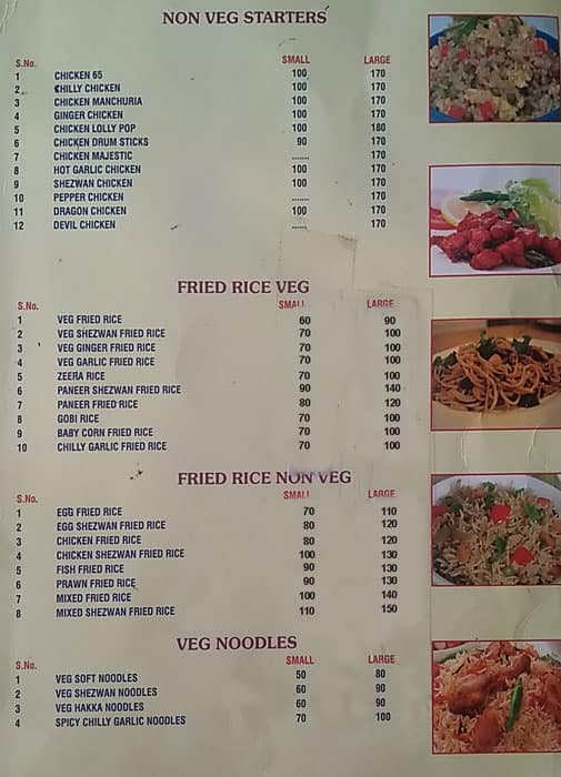 Student Biryani menu