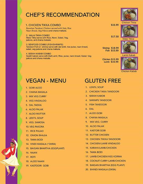 Menu at Himalaya Resturant restaurant, Hamilton