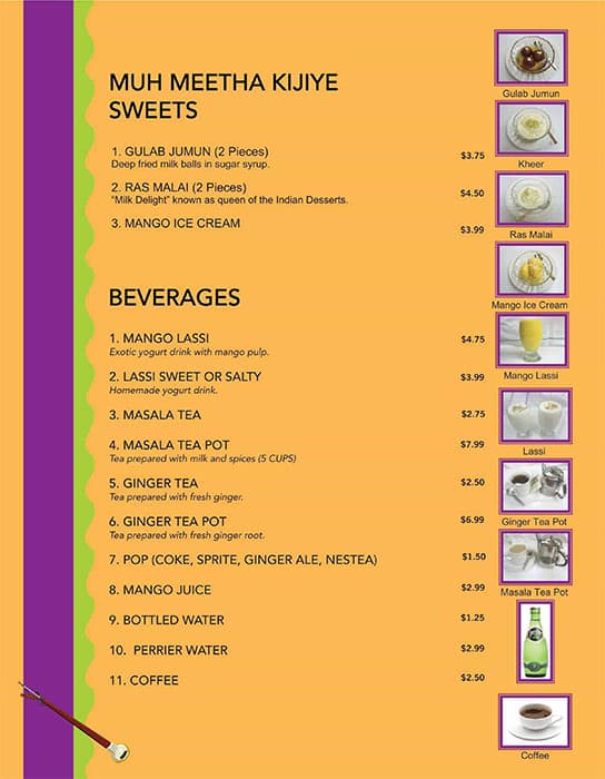 Menu at Himalaya Resturant restaurant, Hamilton