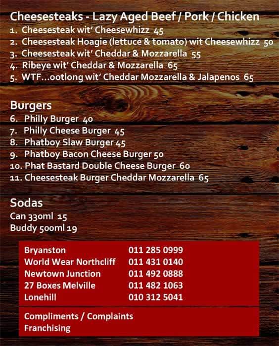 Philly Cheesesteak Co. Menu, Menu for Philly Cheesesteak Co., Newtown