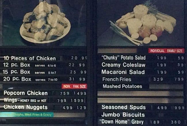 la chicken richmond menu