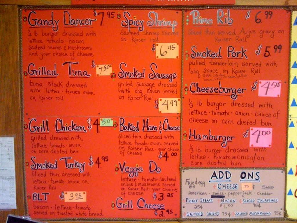 Darwell's Cafe Menü, Darwell's Cafe, Long Beach, Gulfport için Menü