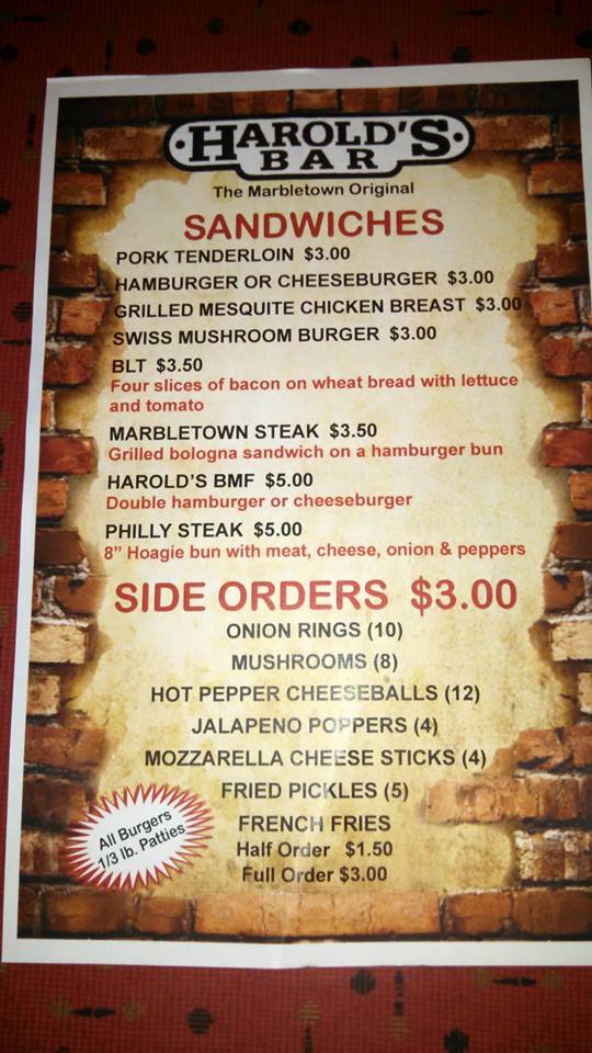 harold s bar menu menu for harold s bar delphos lima urbanspoon harold s bar delphos menu