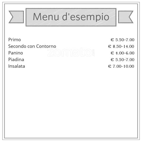 Menu di Smile Milano 