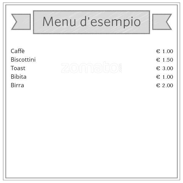 Menu di Panificio Santa Rosa 