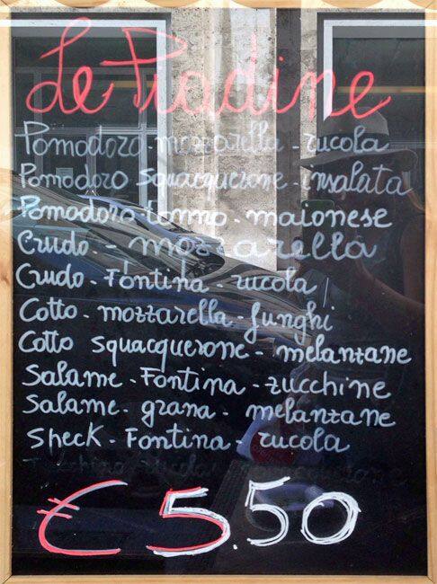 Gran caffè Salandra Speisekarte