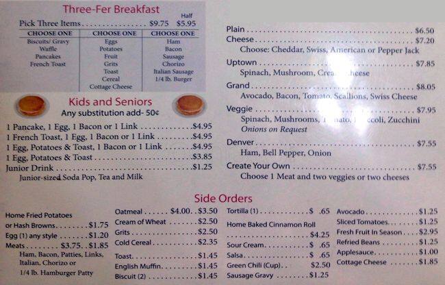 Kyle's Kitchen menu