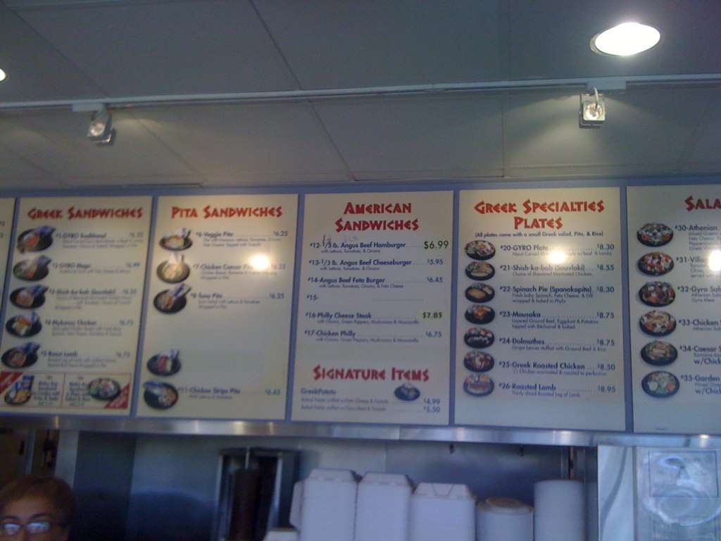 Greek American Grill Menu, Menu for Greek American Grill, West Side