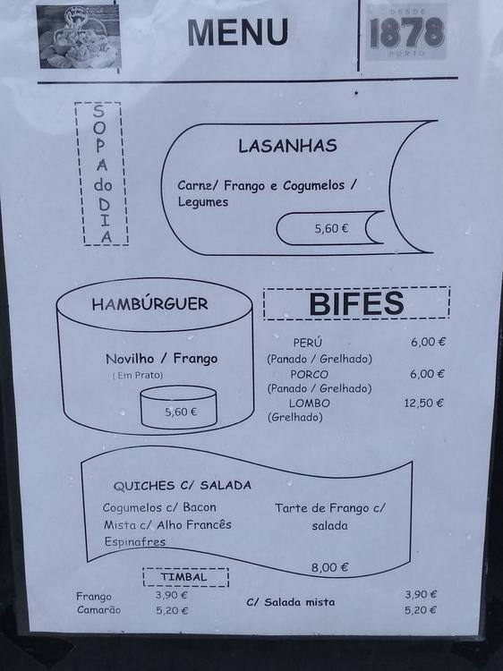Carta de Padaria Ribeiro