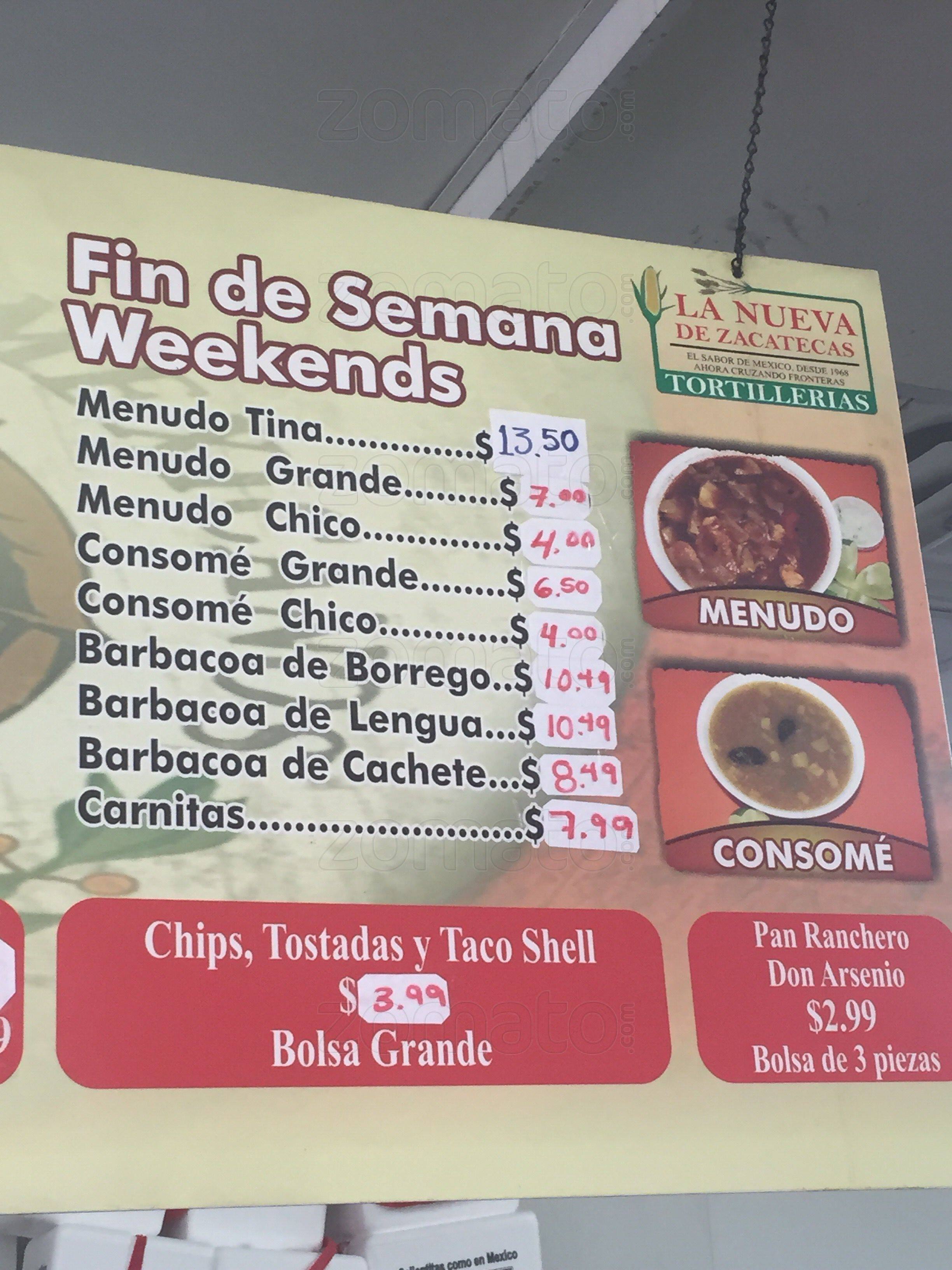 tortilleria zacatecas near me