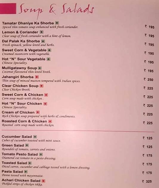 Raas Leela Menu Menu For Raas Leela Pichola Udaipur