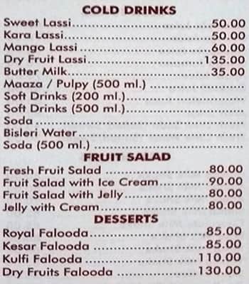 Krishna Only Veg menu