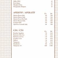 Shang Palace Shangri La Bosphorus Istanbul Menu