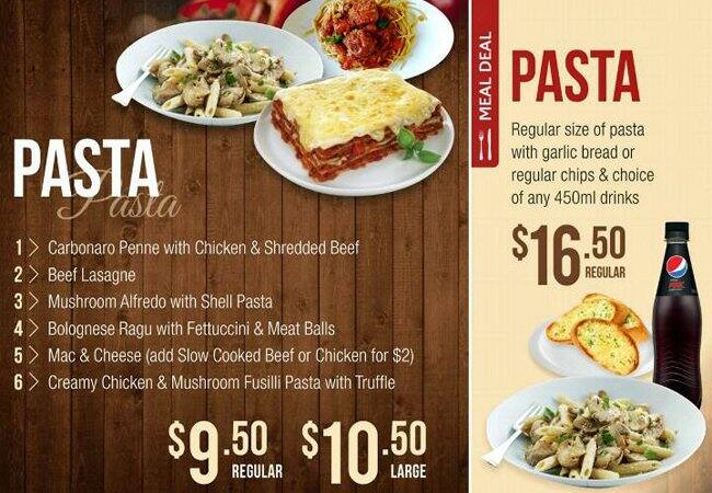 Menu At Presto Pizza Pasta Restaurant South Brisbane Presto Pizza Pasta Menu