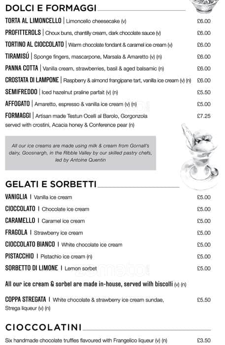 Carta del restaurante Piccolino Didsbury, Manchester, 6 Lapwing Ln