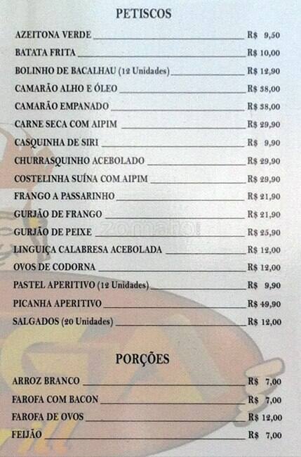 Mega Grill cardápio