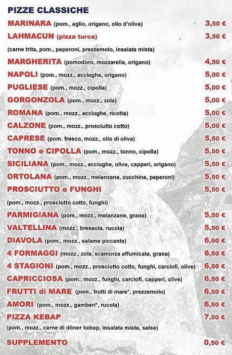 Menu di Capadocia 
