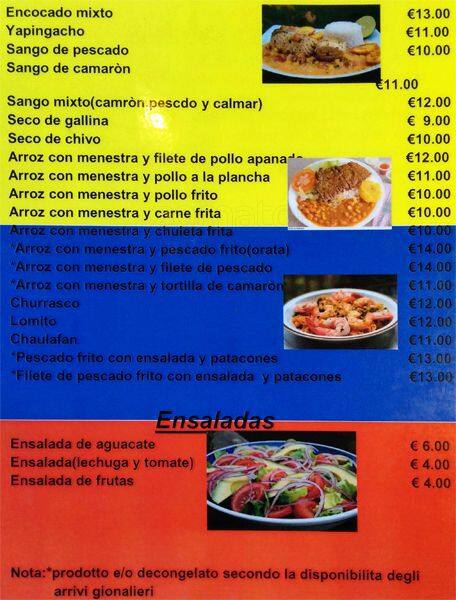 Menu di Bar Brenta 